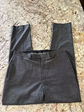 Calvin Klein Men's Charcoal Gray Dress Pants